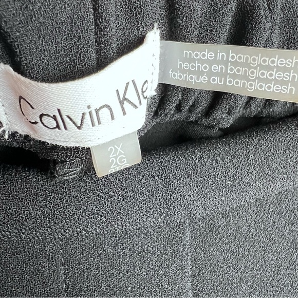 NWT Calvin Klein Women’s Pull-On Black Dress Pant Size 2X - Picture 6 of 11